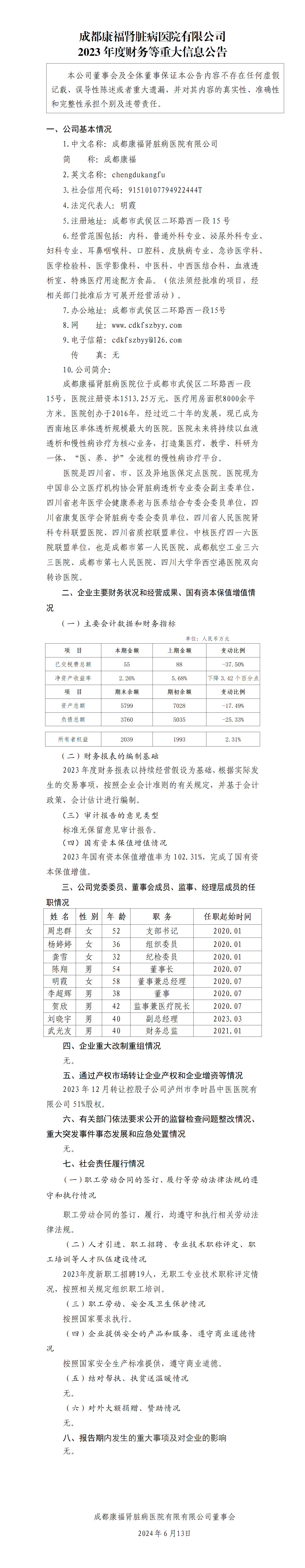 22.成都康福腎臟病醫(yī)院有限公司2023年度財(cái)務(wù)等重大信息公告_01.png
