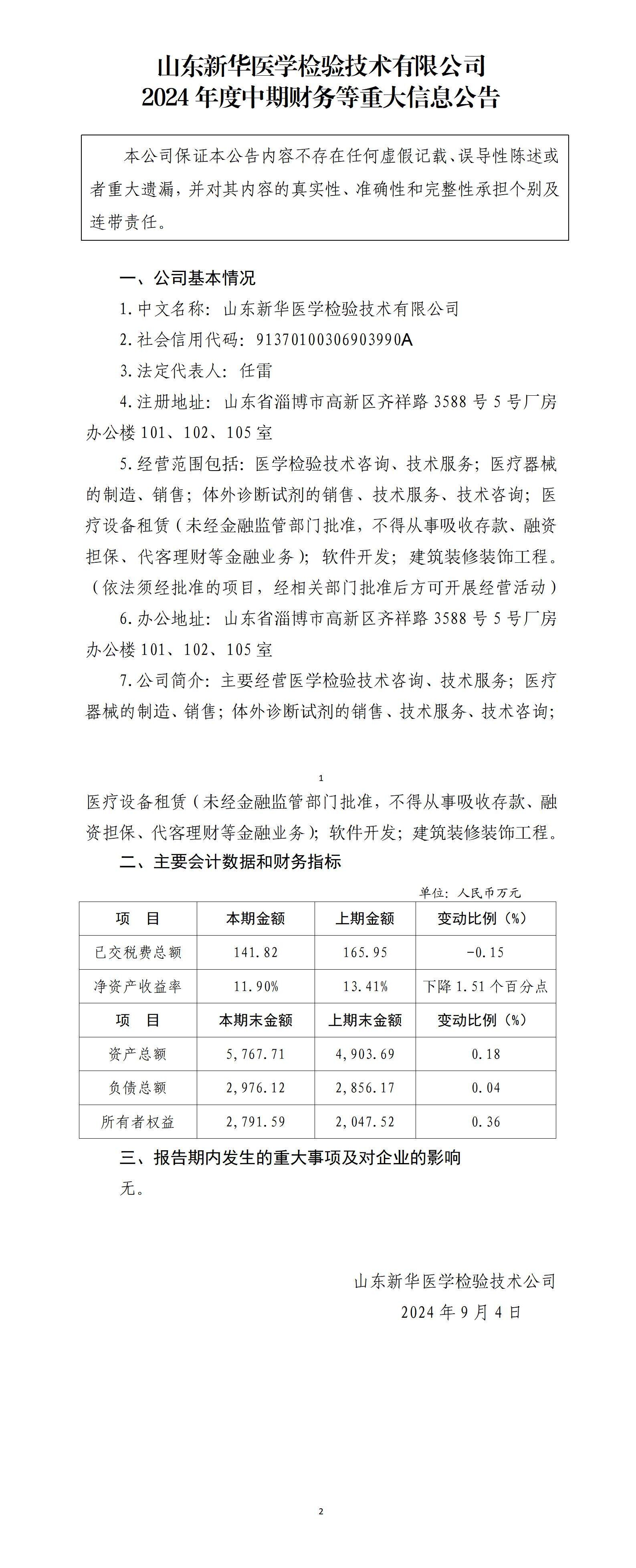 山東新華醫(yī)學檢驗技術(shù)有限公司2024年中期財務(wù)等重大信息_01.jpg