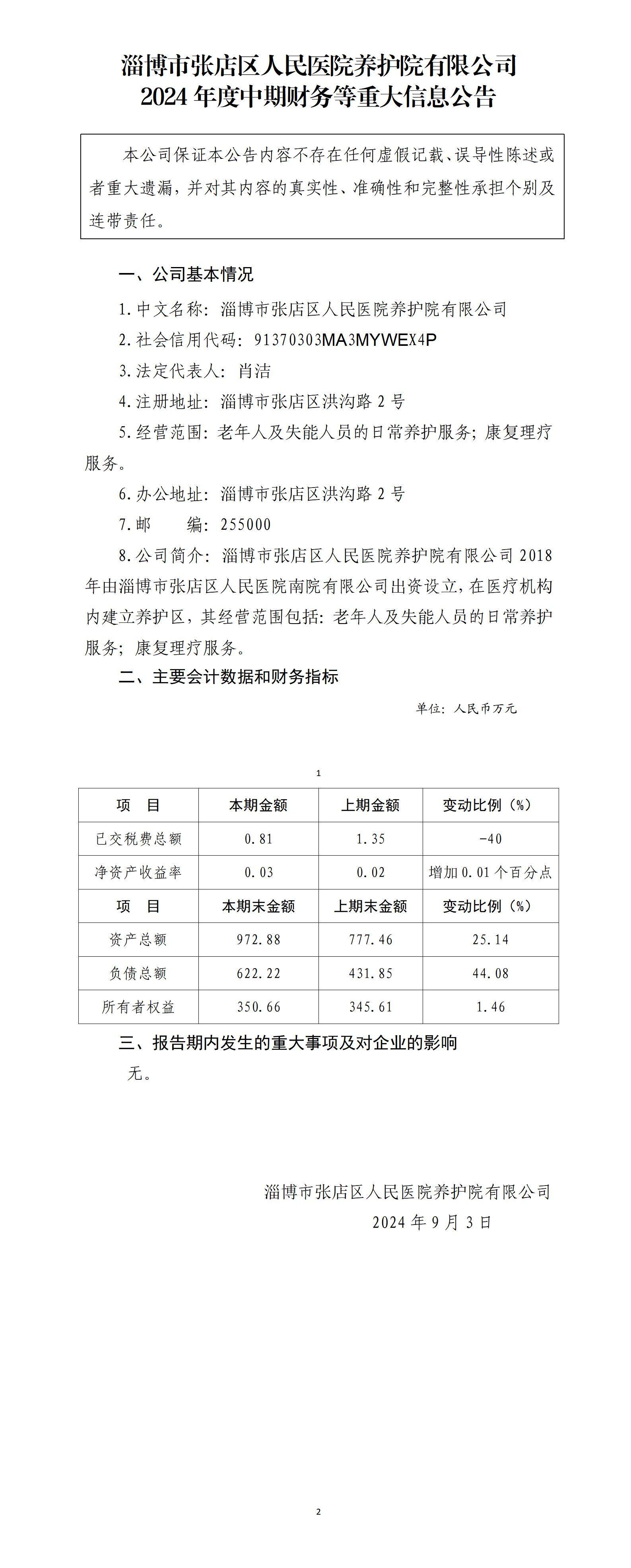 淄博市張店區(qū)人民醫(yī)院養(yǎng)護(hù)院有限公司2024年中期財(cái)務(wù)等重大信息公告_01.jpg